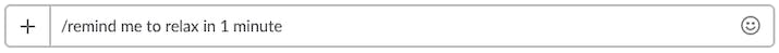 Slack reminder