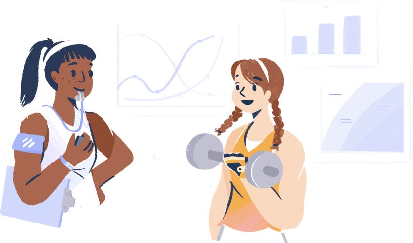 Illustration: Women training